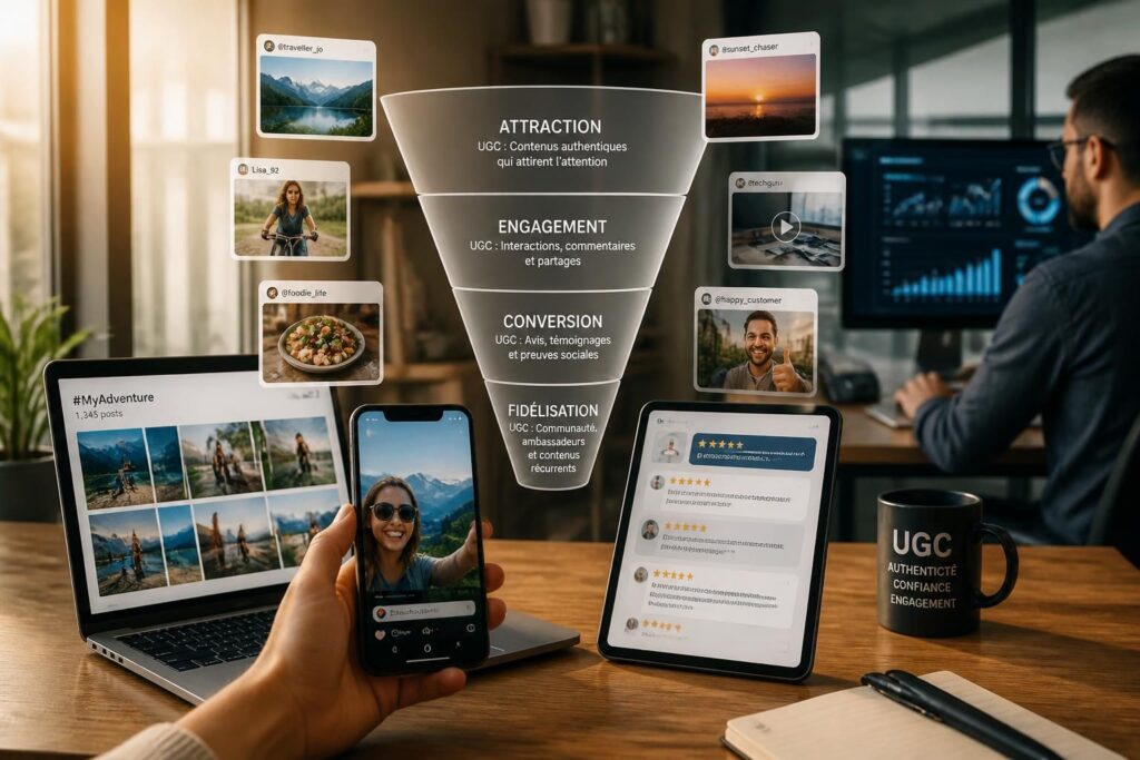 découvrez comment intégrer efficacement le contenu généré par les utilisateurs (ugc) dans votre funnel marketing pour augmenter l'engagement, renforcer la confiance et optimiser vos conversions.