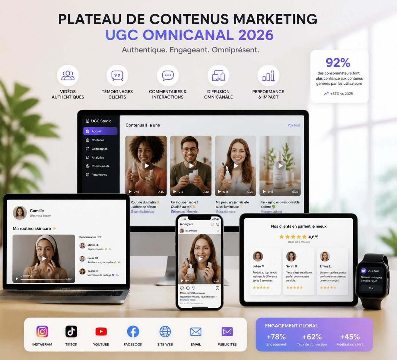 L’UGC dans une stratégie omnicanale 2 découvrez comment intégrer l'ugc dans une stratégie omnicanale pour renforcer l'engagement client et optimiser la visibilité de votre marque sur tous les canaux.